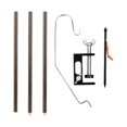 thumbnail image 3 of Soporte para farol de Camping, gancho para lámpara, fácil montaje, soporte de luz colgante plegable con abrazadera de mesa para viajes en jardín y bar Café, 3 of 8