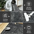thumbnail image 3 of Hasoo 9' x 12' Area Rug for Living Room Boho Vintage Rug Non Slip Throw Rugs Floral Indoor Carpet, Black, 3 of 6