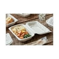 thumbnail image 5 of Pactiv Evergreen EarthChoice Vented Microwavable MFPP Hinged Lid Container, 9 x 6 x 2.75, White, Plastic, 170/Carton, 5 of 5