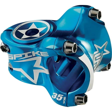Barb Stems - Spank Spike Race Stem 35mm Length, 31.8 Bar Clamp, Blue