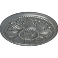 thumbnail image 3 of Ekena Millwork 18"OD x 1 3/4"P Edinburgh Ceiling Medallion (Fits Canopies up to 5 1/4"), Hand-Painted Platinum, 3 of 6