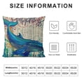 thumbnail image 5 of Qinduosi Sea Animals Decorative Pillowcases Inch Pack Ocean Theme Throw Pillow Covers ////Whale Nautical House Cushion Covers for Porch Couch Sofa, 5 of 5