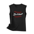 thumbnail image 4 of Jsaierl Softball Mom Tank Tops Women Cute Softball Print Tees Workout Sleeveless T-shirts Athletic Crewneck Dressy Casual Shirt Tops Plus Size Tops for Women, 4 of 4