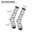 thumbnail image 4 of Haiem Colorful Chameleons Socks, Funny Novelty Crazy Design Cotton Socks Sports Socks Knee High Socks For Men, Women,1Pairs - Gift For Working Friends, 4 of 8