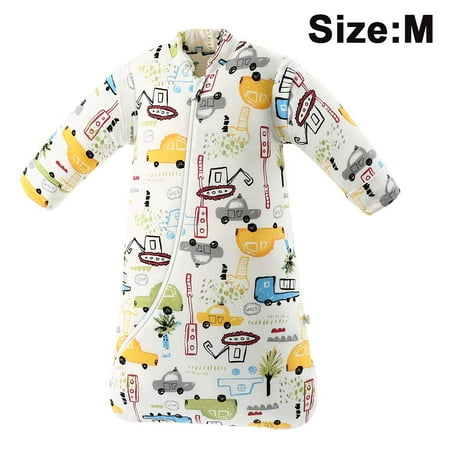 

Autumn and Winter Baby Anti-kick Artifact Children s Pajamas Cotton Padded Baby Winter Sleeping Bag