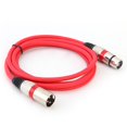 thumbnail image 2 of Cable adaptador de audio de 3 pines XLR macho a XLR hembra con blindaje múltiple para micrófono, 2 of 8