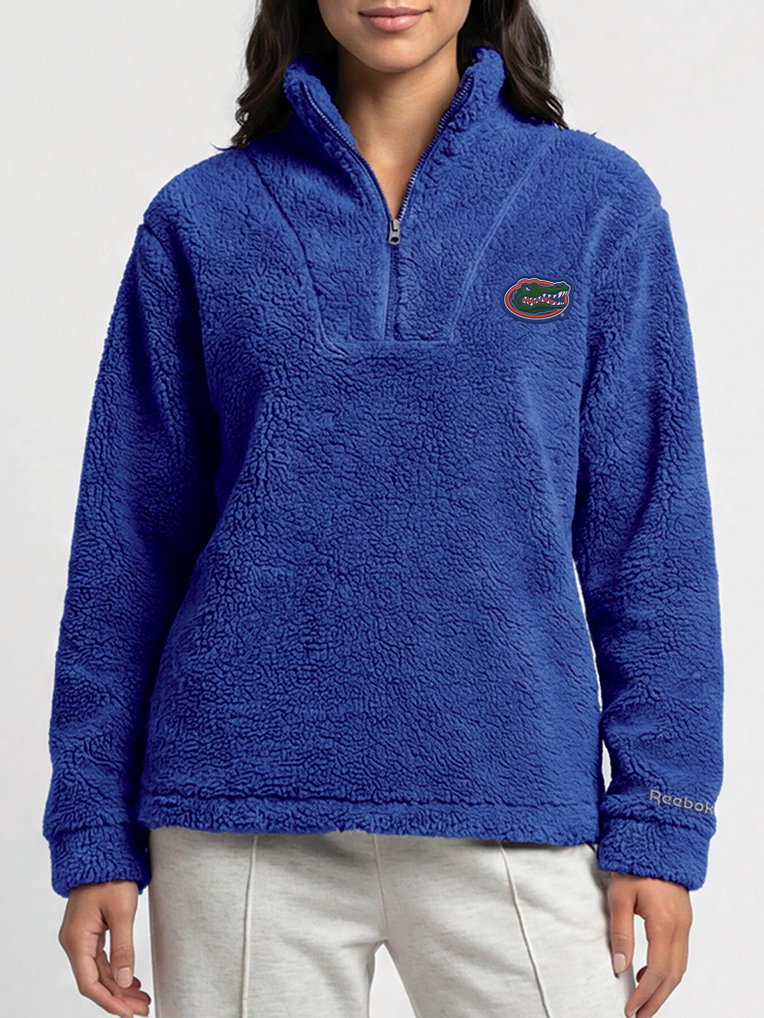 Florida Gators Reebok Womens Relaxed Fit Qtr Zip Sherpa Pullover