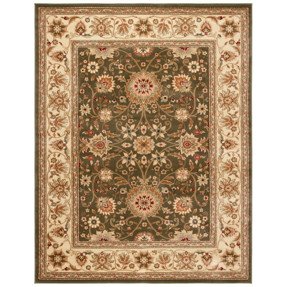 SAFAVIEH Lyndhurst Victoria Floral Area Rug, Sage/Ivory, 10' x 14'