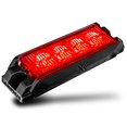 thumbnail image 1 of NanoFlare 4" 4W Red LED Surface Mount Police Grill Strobe Warning Light [SAE Class 1] [Sync-able Modes] 12V Rectangle Grille Flashing Emergency Fire Light for EMS Responder Firefighter Vehicle Car, 1 of 4