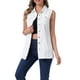 thumbnail image 1 of CHALECO DE MEZCLILLA PARA MUJER INSPIRE CHIC SIN MANGAS, CON BOTONES, LONGITUD MEDIA, VESTIDO CASUAL L Blanco, 1 of 6