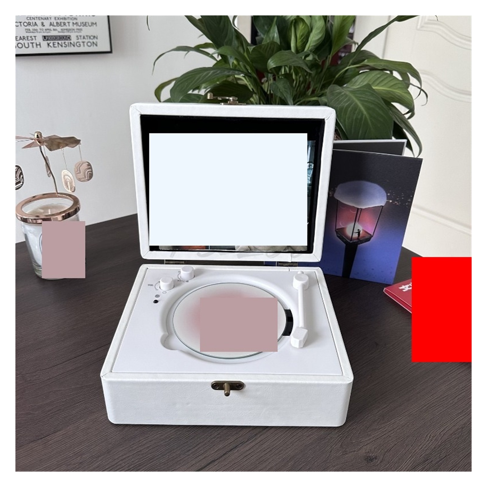 HouseholdCD Player Celebrity Album CD Disc with Speaker Retro Bluetooth Speaker