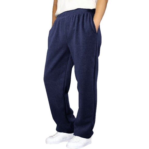 Maean Boys Sweatpants Elastic High Waist Wide Leg Loose Sweat Pants Casual Sport Trousers with Pockets