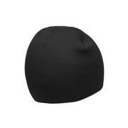 Top Headwear Cuffless Beanie For Men Women, Unisex Short Beanies Skull Cap, Black