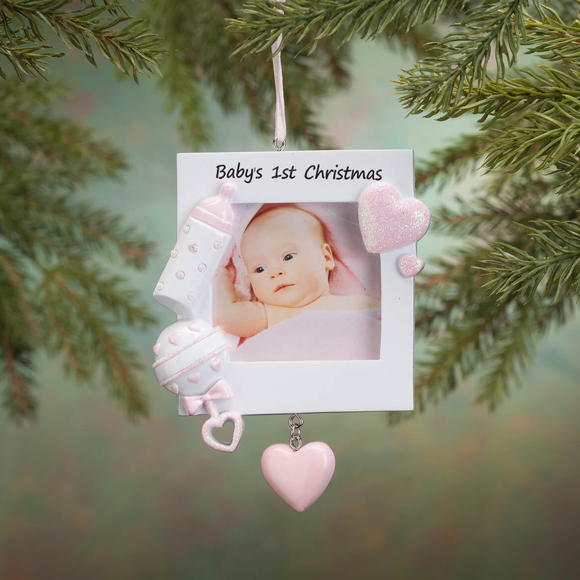 Newborn Christmas Gift\u00a0 \u00a0 Baby\u2019s First Christmas Ornament 2020 Pink Baby Christmas Ornament