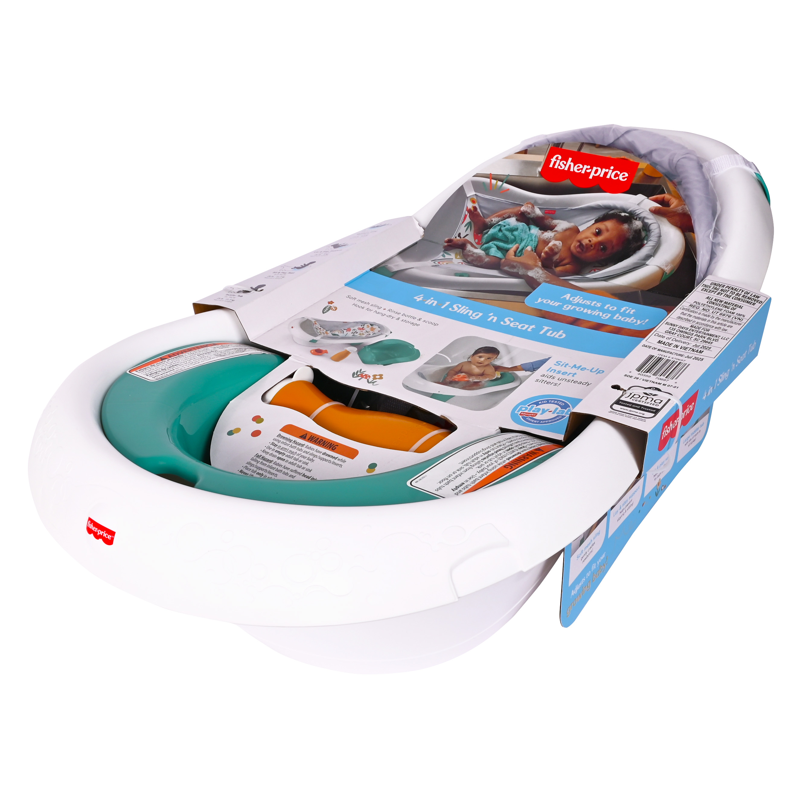 Fisher-Price 4-in-1 Sling 'N Seat Tub, Whimsical Forest photo 8