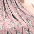 thumbnail image 3 of Pink Cartoon Winged Unicorn Floral Pattern Blanket,Comfortable Soft Flannel Throw Blanket,All Season,Warm Lightweight Blankets for Sofa Bed Couch Living Room Chair,30"x40", 3 of 4