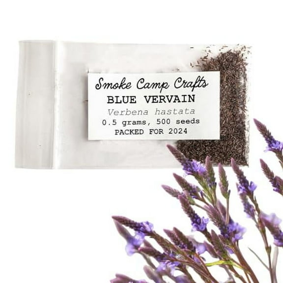 Smoke Camp Crafts | Blue Vervain Seeds (Verbena hastata) 500 Seeds (0.5 Grams) | North America Native Pollinator Plant Seeds