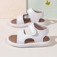 thumbnail image 2 of Viluyesy Boys Toddler Sandals Comfortable Open-Toe Casual Summer Shoes for Baby & Preschool Boys, Beach & Everyday Wear White Size 11, 2 of 9