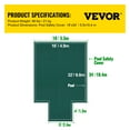 thumbnail image 5 of VEVOR Pool Safety Cover Fits 16x32ft Rectangle Inground Pools, Safety Pool Cover with 4x10ft Center End Step, Mesh Solid Pool Cover with Drainage Holes for Swimming Pool, Winter Safety Cover, Green, 5 of 10