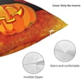 thumbnail image 3 of Pofeuu Halloween Pumpkin Print Double-sided plush pillowcase Square Throw Pillow Covers Pillows Cover for Living Room Bedroom Sofa Couch Cushion Cover（No pillow core）-18"x18", 3 of 7