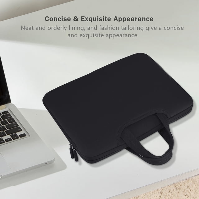 Notebook Case with Anti Collision, Full , 3 Interlayer, Suitable for 13 15.4in Notebook, Foam Inner, Zippers on Both Sides, Neat Lining, Fashion Tailoring