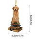 thumbnail image 3 of Colgante con Forma de Árbol de Navidad, Adorno Navideño con Forma de Perro, Trineo Colgante, Libros Navideños, Adornos Acrílicos, Regalos para Amantes de Los Libros, Adornos Navideños., 3 of 5