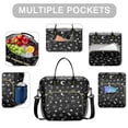thumbnail image 2 of Black Halloween Occult Patterns Womens Lunch Box for Work,Insulated Large Lunch Bag for Tween and Teen,Loncheras Para Mujer,Leakproof Adult Lunch Bag for Work,Beach,Travel,Picnic,Camping, 2 of 6