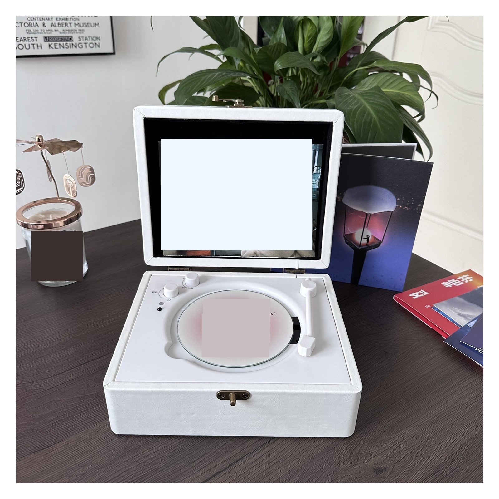 HouseholdCD Player Celebrity Album CD Disc with Speaker Retro Bluetooth Speaker