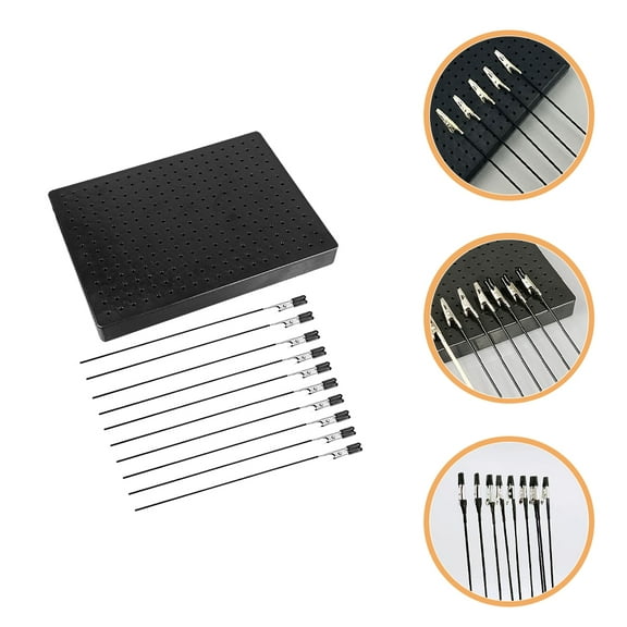 GOOHOCHY Model Painting Equipment Alligator Clips Black Metal 1 Set