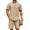 Khaki, variant on COOFANDY Men's Summer Beach Outfits 2 Piece Short Sleeve Shirts and Shorts Casual Vacation Linen Sets for Men