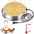 thumbnail image 2 of Outdoor Heated Chicken Waterer Poultry Bath Drinking Water Heating Poultry Feeder Heating Hood Machine Hanging Indoor Outside Home Garden Presents For Poultry Lovers Tube Feeders for Outdoors Suction, 2 of 9