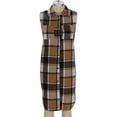 thumbnail image 6 of Sokhug Women's Plaid Wool Sleeveless Button Vest - Sleeveless Turn Down Collar Top Blouse Ladies Lapel Pocket Shirt Top, 6 of 8