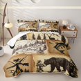 thumbnail image 2 of Erosebridal Vintage Hunting Patch Patchwork Twin Quilt Set,Wildlife Cabin Print Twin Coverlet Set For Boys,2pcs, 2 of 7