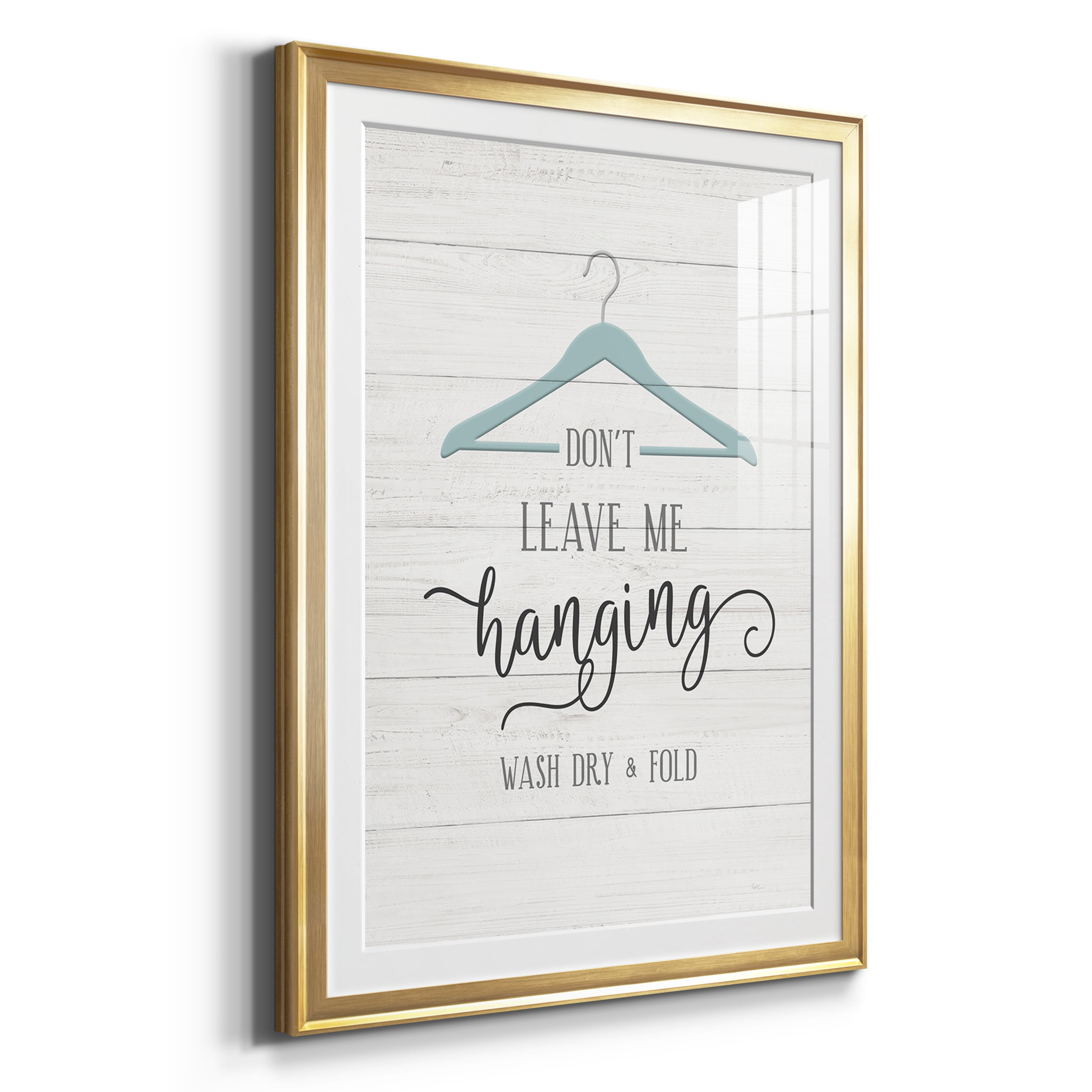 Don't Leave Premium Framed Prints Set of 3 - Ready to Hang - 26.5 x 36.5 Each - Gold Frame