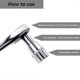 thumbnail image 2 of 4pcs Ratchet Adapter Adapter Set Socket Adapter Ratchet 1/2" to 3/8",3/8" to 1/2",1/4" to 3/8",3/8" to 1/4 "Reducing Adapters for Sockets and Bits, 2 of 5