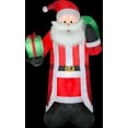 thumbnail image 3 of Airblown Inflatables Santa with Fuzzy Plush Fabric,8 ft., 3 of 3