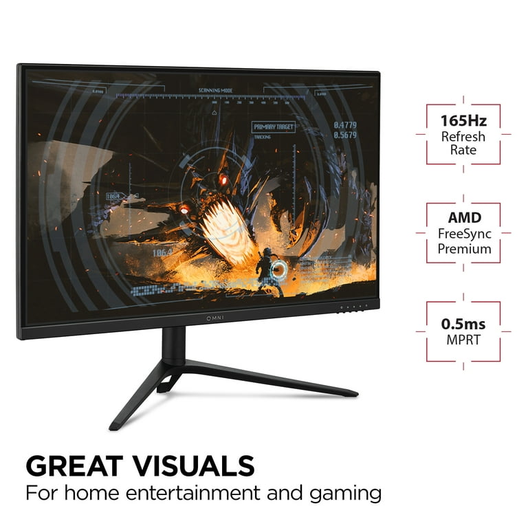 ViewSonic OMNI VX2728J-2K 27 Inch Gaming Monitor 1440p 180hz 0.5ms IPS w/  FreeSync Premium, Advanced Ergonomics, HDMI, and DisplayPort