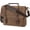 Brown, variant on Men's Leather Messenger Bag 15.6 inch Laptop Briefcase, Waxed Canvas & , Business Satchel