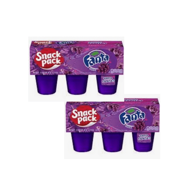 Fanta Jello Snack Pack Grape 26 cup counts, 12 cups total