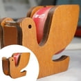 thumbnail image 3 of Wooden Tape Dispenser Cute Animal Shaped Tape Cutter for Craft Stationery Supplies Desk Organizer, 3 of 3