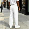 thumbnail image 5 of Resicozy Baggy Sweatpants Men Wide Leg Elastic Waist Drawstring Athletic Loose Jogger Lounge Sweat Pants with Pockets White 2XL, 5 of 7