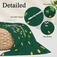 thumbnail image 3 of St. Patrick's Day Pillow Covers King, Green Shamrock Rainbow Gold Coin Simple Soft Brushed Microfiber Breathable Throw Pillow Covers, Decorative Pillowcase with Zipper for Couch Sofa Bedroom 20"x36", 3 of 9