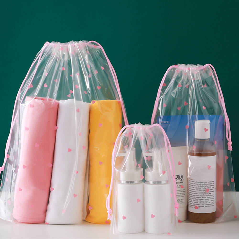 3 Pieces Translucent Shoes Bags for Travel Storage Packing Large Clear