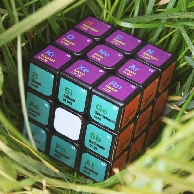 Cubo multifuncional Tabla periódica de elementos químicos Cubo de tercer orden Fórmula de aprendizaje Regalo de cumpleaños de Navidad