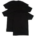 Men's Hanes CST14 ComfortBlend Slim Fit Crew TShirts 4 Pack (Black M