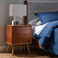 thumbnail image 4 of MUSEHOMEINC Mid Century Modern Solid Wood 2 Drawer Nighstand End Table, 4 of 6