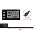 thumbnail image 2 of S866 Electric Bike LCD Display 24V 36V 48V E-Bike Electric Scooter Display Meter Control Panel with Waterproof Plug, 2 of 5