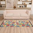thumbnail image 2 of Yayeee Runner Rug for Bedroom 2'x6' Machine Washable Hallway Non Slip Mat, Vibrant Flowers Pattern, 2 of 8