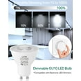 thumbnail image 4 of czcpp-GU10 LED Light Bulbs Dimmable, 40W Halogen Equivalent, Cool White 6000K 450 Lumen MR16 Shape Spot Light Bulb, 38 Degree Beam Angle LED Replacement Bulbs for Recessed Track Lighting, 6 Pack, 4 of 4
