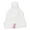 White, variant on Ribbon Breast Cancer Embroidered Pom Beanie - Red OSFM